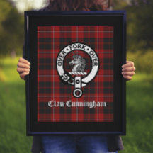 Clan Cunningham Abzeichen & Tartan