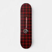 Clan Cunningham Abzeichen & Tartan Skateboard (Vorne)