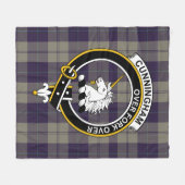 Clan Cunningham Dress Blue Dancers Tartan Kariert Fleecedecke (Vorderseite (Horizontal))