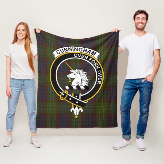 Clan Cunningham Jagd Modern Tartan Kariert Fleecedecke (Beispiel)