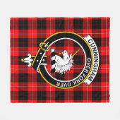 Clan Cunningham Modern Tartan Kariert Fleecedecke (Vorderseite (Horizontal))