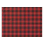 Clan Cunningham Red und Black Scottish Tartan Tischdecke (Vorderseite (Horizontal))