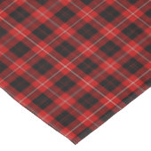 Clan Cunningham Red und Black Scottish Tartan Tischdecke (Schrägansicht)