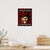 Clan Cunningham Scottish Tartan Poster (Küche)