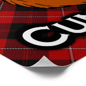Clan Cunningham Scottish Tartan Poster (Ecke)