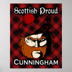 Clan Cunningham Scottish Tartan Poster