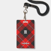 Clan Cunningham Tartan Ausweis (Vorderseite mit Lanyard)