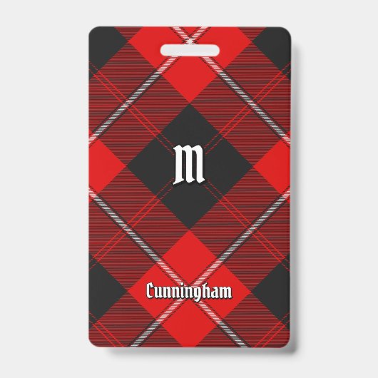 Clan Cunningham Tartan Ausweis (Vorderseite)