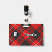 Clan Cunningham Tartan Ausweis (Vorderseite mit Clip)