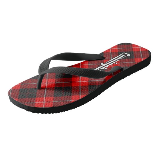 Clan Cunningham Tartan Badesandalen (Schrägansicht)