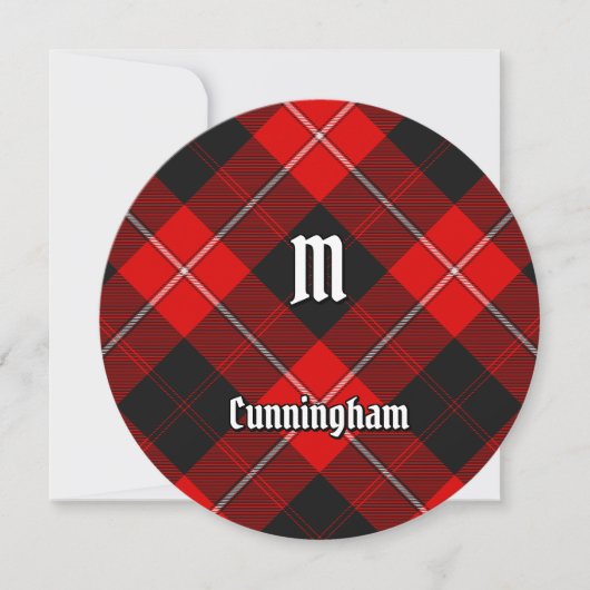 Clan Cunningham Tartan Einladung (Vorderseite)