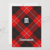 Clan Cunningham Tartan Einladung (Vorderseite)