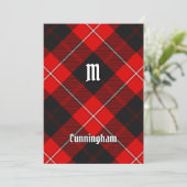 Clan Cunningham Tartan Einladung (Stehend Vorderseite)