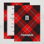 Clan Cunningham Tartan Einladung (Vorne/Hinten)