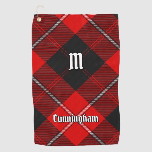 Clan Cunningham Tartan Golfhandtuch (Vorderseite)