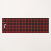 Clan Cunningham Tartan Kariert Personalisiert Yogamatte (Vorderseite (Horizontal))