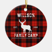 Clan Cunningham tartan kariert schottisches Muster Keramik Ornament (Vorne)