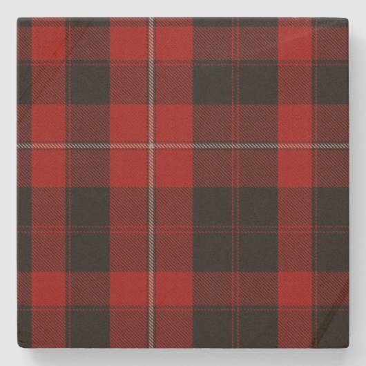 Clan Cunningham Tartan Kariert Stone Untersetzer (Vorderseite)