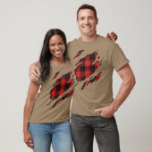 Clan Cunningham Tartan Karierte Wirkungen T-Shirt (Unisex)