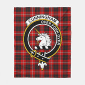 Clan Cunningham Tartan Karo Fleecedecke (Vorderseite)