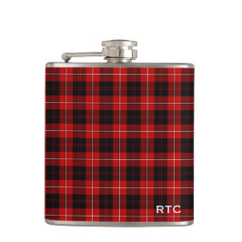 Clan Cunningham Tartan Mit Monogramm Flachmann
