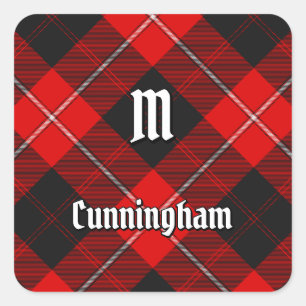 Clan Cunningham Tartan Quadratischer Aufkleber