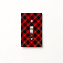 Clan Cunningham Tartan Red and Black Kariert