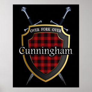 Clan Cunningham Tartan-schottisches Schild u.