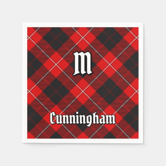 Clan Cunningham Tartan Serviette (Vorderseite)