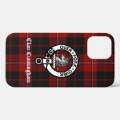 Clan Cunningham Wappen Abzeichen und Tartan Case-Mate iPhone Hülle (Rückseite (Horizontal))