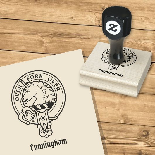 Clan Cunningham Wappen Rubber Briefmarke Gummistempel