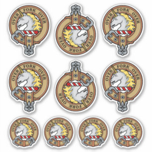 Clan Cunningham Wappen Sticker Set