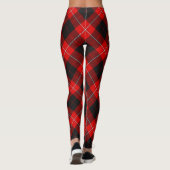 Clan Cunningham Wappen über Tartan Leggings (Rückseite)