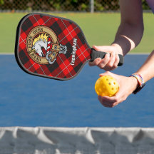 Clan Cunningham Wappen über Tartan