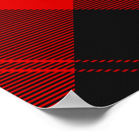 Clan Cunningham Wappen über Tartan Poster (Ecke)