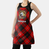 Clan Cunningham Wappen über Tartan Schürze (InSitu)