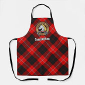 Clan Cunningham Wappen über Tartan Schürze (Vorderseite)