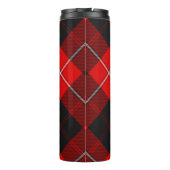 Clan Cunningham Wappen über Tartan Thermosbecher (Rückseite)