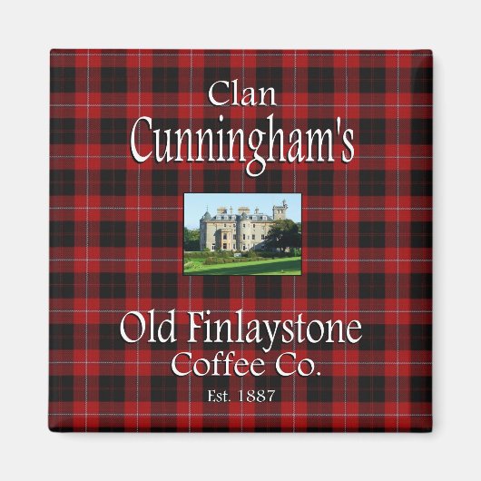 Clan Cunninghams Old Finlaystone Coffee Co. Magnet (Vorne)