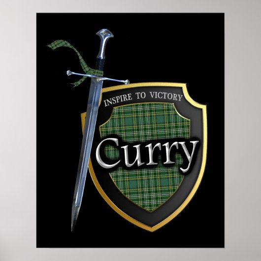 Clan Currie Curry Scottish Tartan Poster (Vorne)