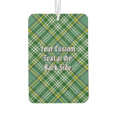 Clan Currie Lion Wappen über Tartan Autolufterfrischer (Rückseite)