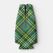 Clan Currie Lion Wappen über Tartan Flaschenkühler (Rückseite)