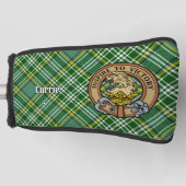 Clan Currie Lion Wappen über Tartan Golf Headcover (Vorderseite)
