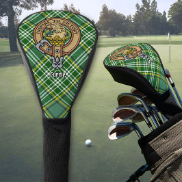 Clan Currie Lion Wappen über Tartan Golf Headcover
