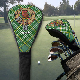 Clan Currie Rooster Wappen über Tartan Golf Headcover
