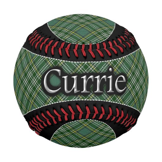 Clan Currie Scottish Tartan Baseball (Vorderseite)