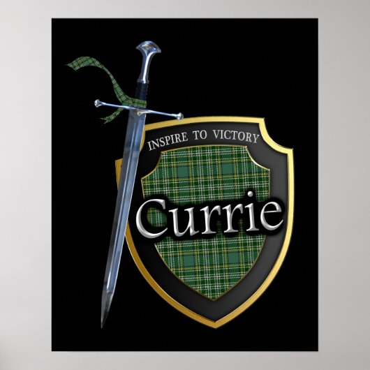 Clan Currie Scottish Tartan Poster (Vorne)