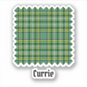 Clan Currie Tartan Aufkleber (Vorderseite)