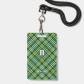 Clan Currie Tartan Ausweis (Vorderseite mit Lanyard)