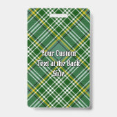 Clan Currie Tartan Ausweis (Rückseite)